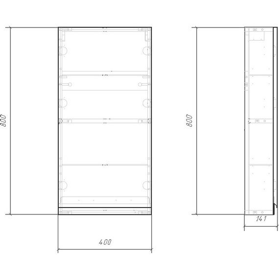 Шкаф подвесной Cersanit Moduo 40 см SW-MOD40/Wh, белый - фото 3