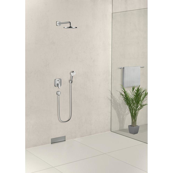 Ручной душ Hansgrohe Crometta 85 1jet 26331400, белый/хром - фото 3
