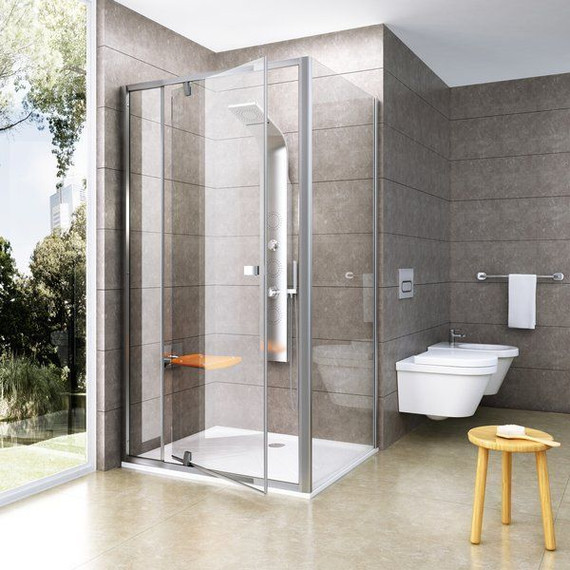 Душевое ограждение Ravak Pivot PPS+PDOP2 80х120 см, сатин/прозрачное - фото 3