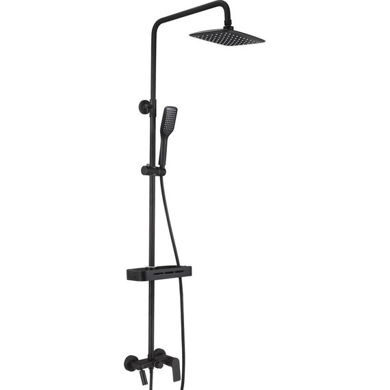 Душевая стойка Lemark Tropic LM7002BL, черный - фото 