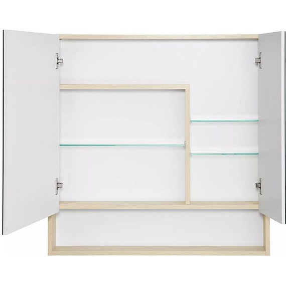 Зеркало-шкаф Акватон Сканди 85 см 1A252302SDB20, белый/дуб верона - фото 4