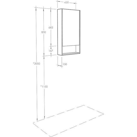 Зеркало-шкаф Акватон Сканди 45 см 1A252002SDZ90, белый/дуб рустикальный - фото 7