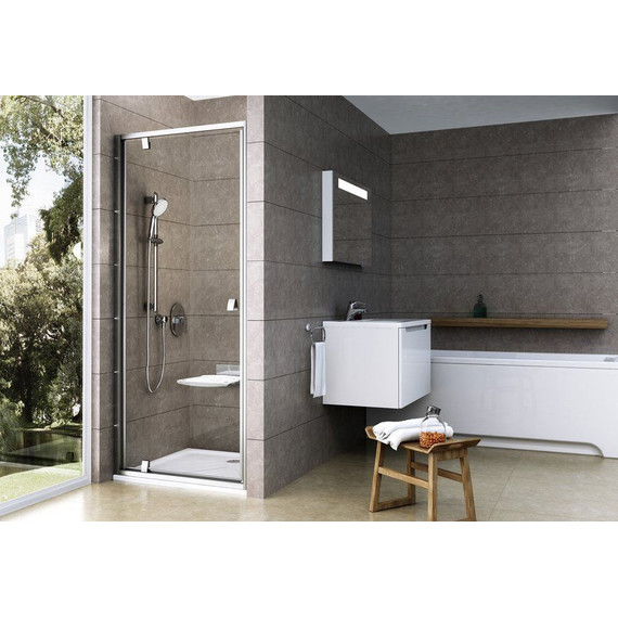 Душевая дверь Ravak Pivot PDOP1 80 см 03G40U00Z1 сатин/прозрачное - фото 3