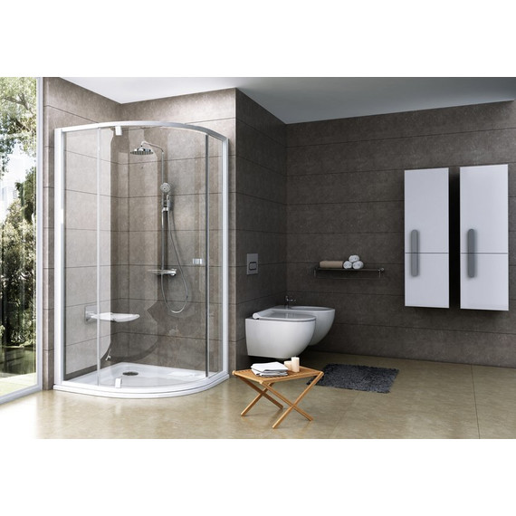 Душевое ограждение Ravak Pivot PSKK3 100x100 см 376AA101Z1 белый/прозрачное - фото 3