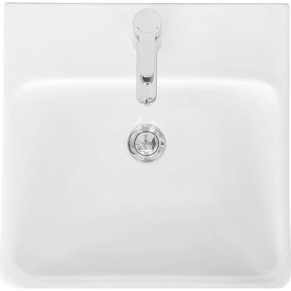 Тумба подвесная с раковиной Акватон Сканди 45 см 1A2516K0SDB20, белый/дуб верона - фото 10