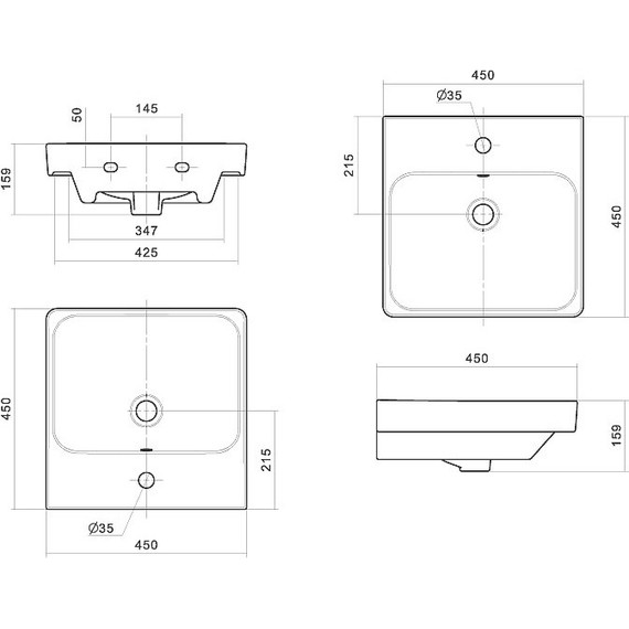 Тумба подвесная с раковиной Акватон Сканди 45 см 1A2516K0SDZ90, белый/дуб рустикальный - фото 15