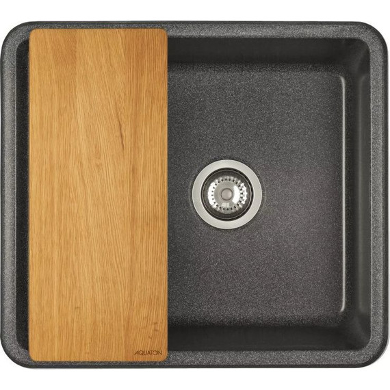 Кухонная мойка Акватон Беллис 1A724932BS210, графит, Цвет производителя: графит - фото 2