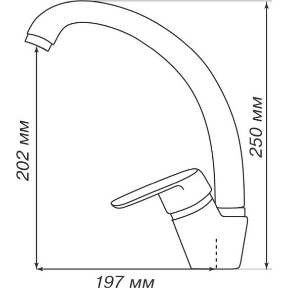 Смеситель для кухни Акватон Нимо 1AX002FCXX210, графит - фото 3