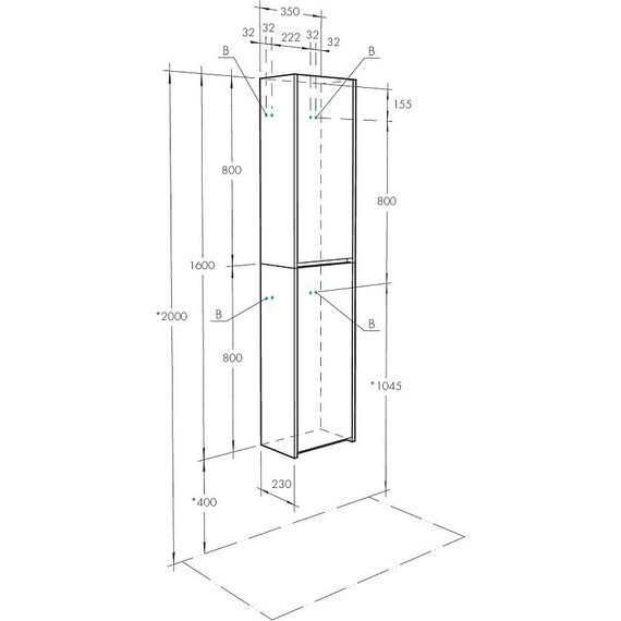 Шкаф подвесной Акватон Сканди 35 см 1A255003SDZ90, белый/дуб рустикальный - фото 8