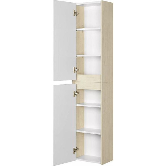 Шкаф подвесной Акватон Сканди 35 см 1A255003SDB20, белый/дуб верона - фото 4