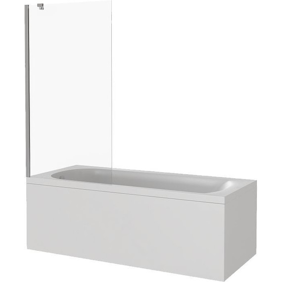 Шторка для ванны Bas Screen BS-80-C-CH 800х1400 мм, хром/прозрачное - фото 
