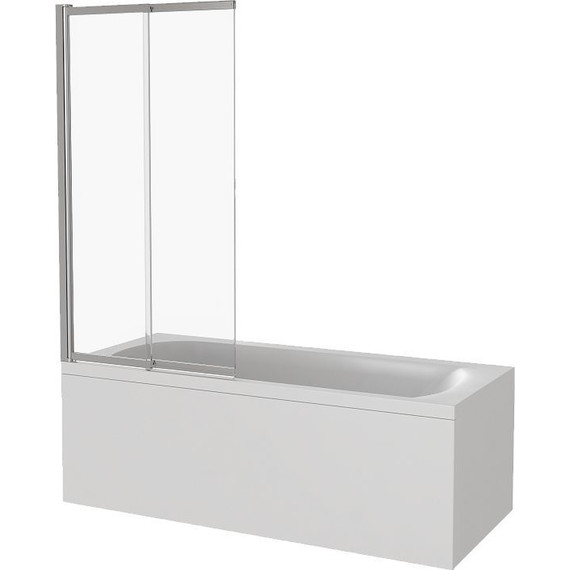 Шторка для ванны Bas Screen SLR-100-C-CH 1000х1400 мм, хром/прозрачное - фото 