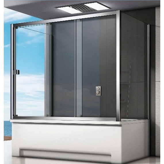 Шторка для ванны Bas Screen WTW-160-C-CH 1600х1400 мм, хром/прозрачное - фото 6