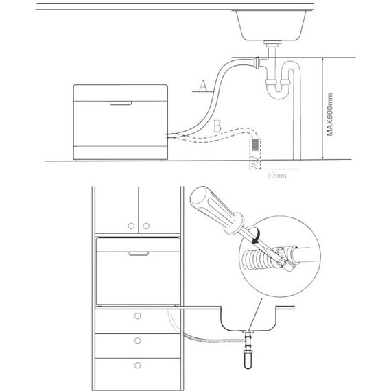 Отдельностоящая посудомоечная машина Korting KDF 2050 W - фото 5