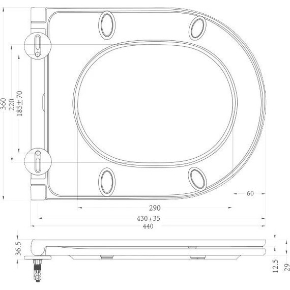 Сиденье с крышкой для унитаза BelBagno микролифт BB870SC - фото 3
