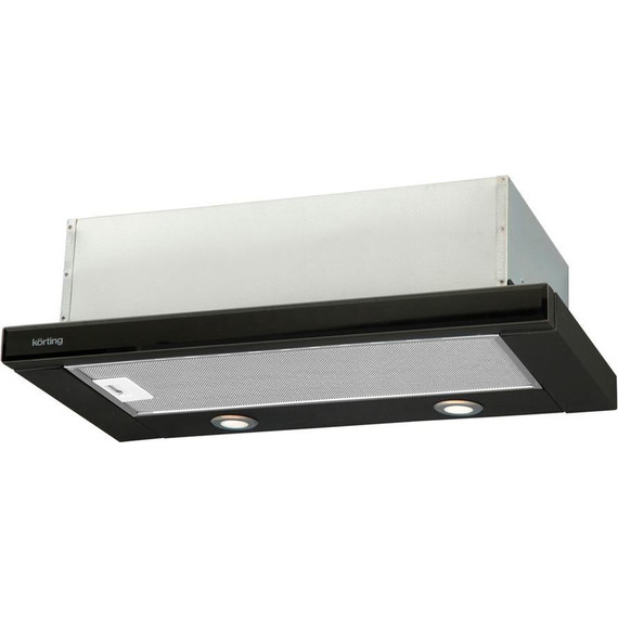 Вытяжка Korting KHP 6617 GN (чёрное стекло) - фото 