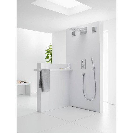 Верхний душ Hansgrohe Raindance Rainfall 180 2jet 28433400, латунь, белый/хром - фото 3
