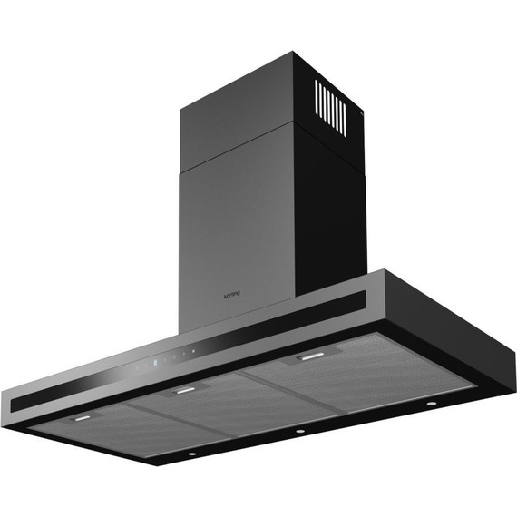 Вытяжка Korting KHC 9877 N (чёрное стекло) - фото 