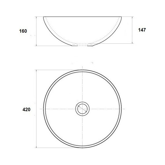 Раковина-чаша Bronze de Luxe Melody 40 см 2241, синий/искусственное состаривание - фото 7