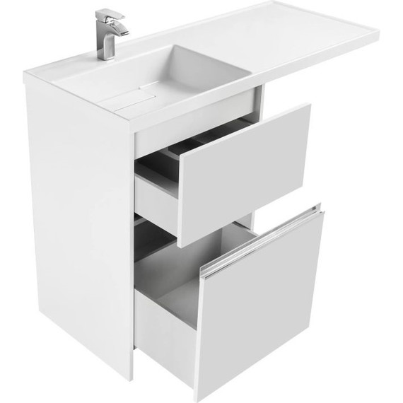 Тумба напольная с раковиной-столешницей Акватон Лондри 120 см 1A2359K1LH010 (раковина слева) - фото 10