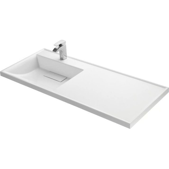 Раковина над стиральной машиной Акватон Лондри 105 см 1A72833KLH01L (раковина слева) - фото 3