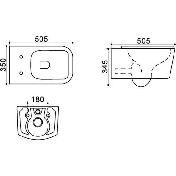 Унитаз подвесной безободковый Azario Nova AZ-2216 с крышкой микролифт - фото 3