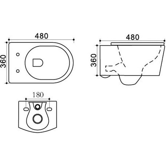Унитаз подвесной безободковый Azario Nova AZ-2217 с крышкой микролифт - фото 3