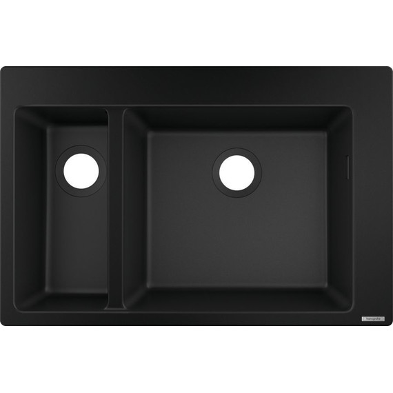 Кухонная мойка Hansgrohe S51 S510-F635 43315170, чёрный графит - фото 