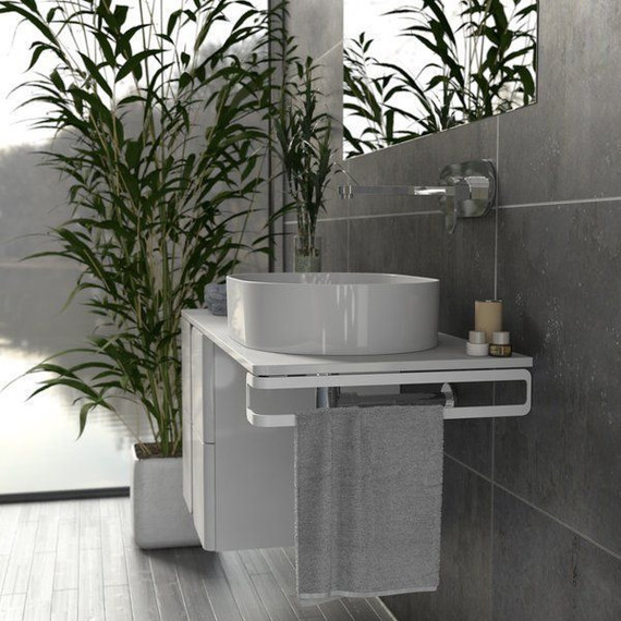 Тумба подвесная со столешницей Ravak Balance 1200 X000001364 (тумба SD Balance 500), белый - фото 4