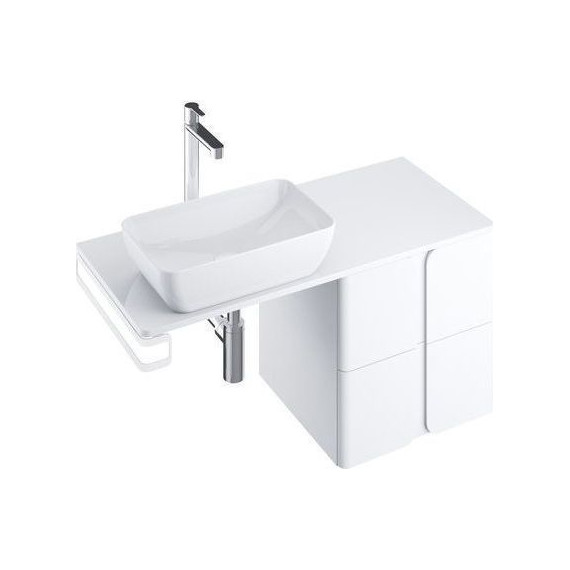 Тумба подвесная со столешницей Ravak Balance 1200 X000001364 (тумба SD Balance 500), белый - фото 