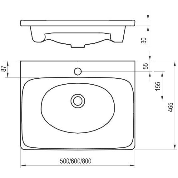 Тумба подвесная с раковиной Ravak Balance 500 X000001364, белый - фото 6