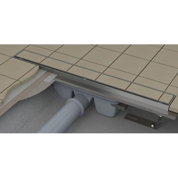 Трап Ravak Floor 1050 X01432 (под плитку), Цвет производителя: нержавеющая сталь, Размер трапа: 1050 - фото 