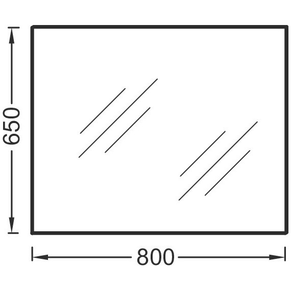 Зеркало Jacob Delafon Struktura 80 см EB1098-NF - фото 3