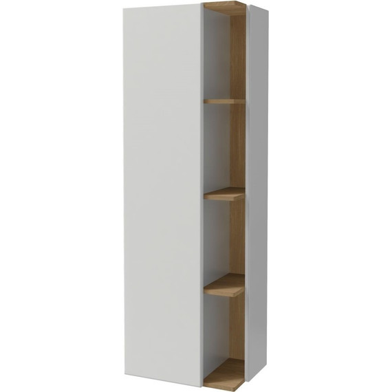 Пенал подвесной Jacob Delafon Terrace 50 см L EB1179G-G1C, белый/дерево - фото 