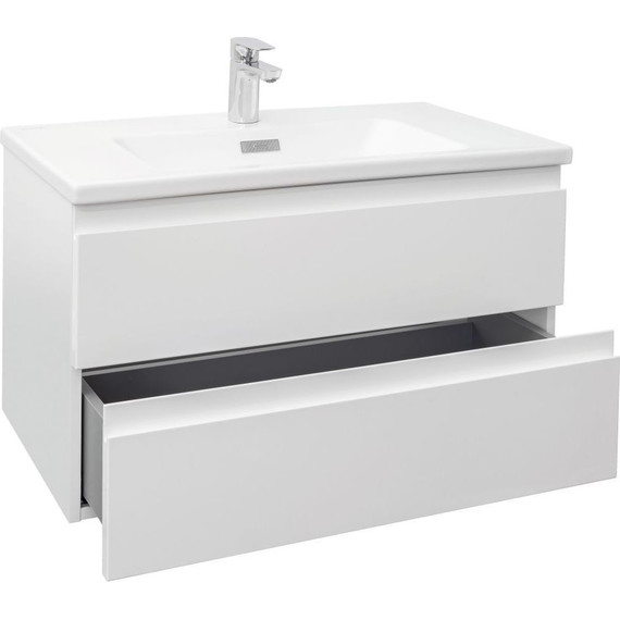 Тумба подвесная с раковиной Jacob Delafon Madeleine 80 см EB2053-J51, белый матовый - фото 5