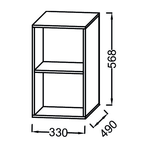 Модуль подвесной Jacob Delafon Odeon Rive Gauche 33 см EB2528-P11, ясень - фото 4
