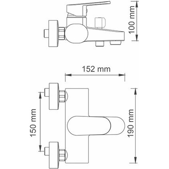 Смеситель для ванны WasserKraft Donau 5301 - фото 4