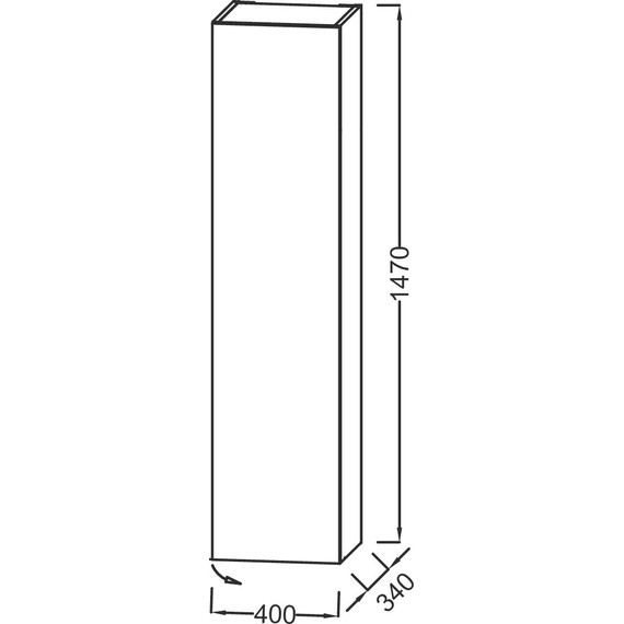 Пенал подвесной Jacob Delafon 40 см R EB1850D-N18, белый глянцевый - фото 2