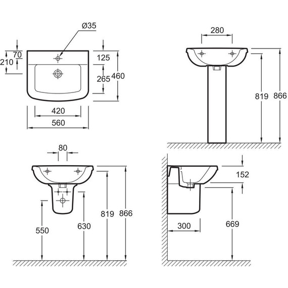 Полупьедестал Jacob Delafon Kandel/Panache E1431-00 - фото 2