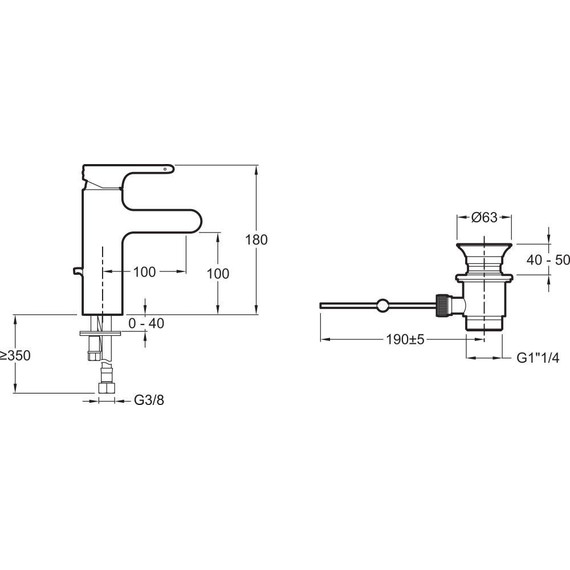 Смеситель для раковины Jacob Delafon Singulier E10860-CP - фото 10