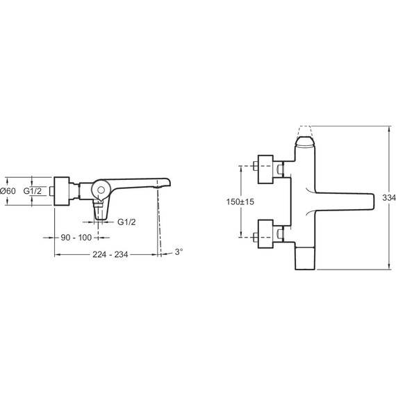 Смеситель для ванны Jacob Delafon Avid E97369-CP - фото 2