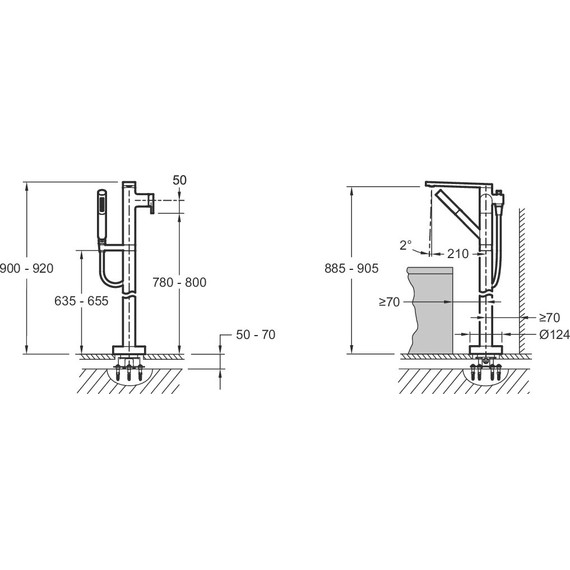 Смеситель для ванны Jacob Delafon Composed E73087-CP - фото 3