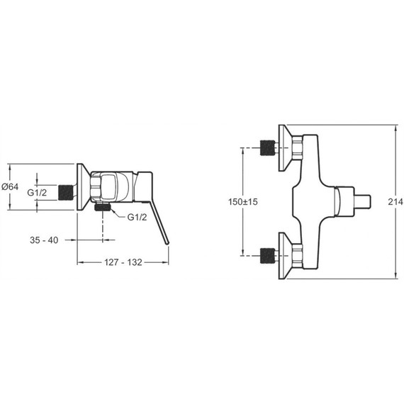 Смеситель для душа Jacob Delafon Eo E24159RU-CP - фото 2