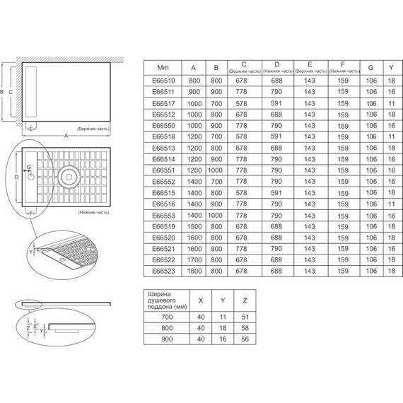 Акриловый поддон Jacob Delafon Flight Neus 120х100 см E66551-F-00 (с антискользящим покрытием) - фото 4