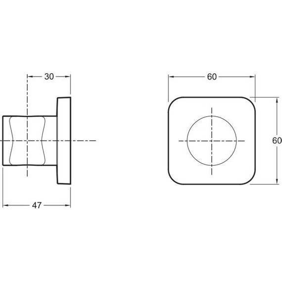 Держатель душевой лейки Jacob Delafon Modulo 8464D-CP - фото 2