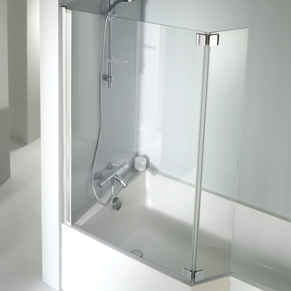 Шторка для ванны Jacob Delafon Bain-Douche Neo 111,5 см E4930-GA, хром/прозрачное - фото 