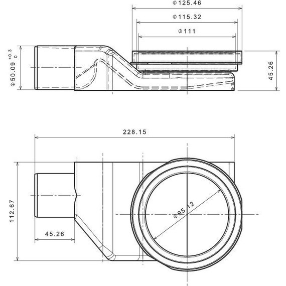 Трап Pestan (BETTOSERB) Betto Line 65 см 13702510, матовый хром (под плитку), Цвет производителя: хром матовый, Размер трапа: 650 - фото 9
