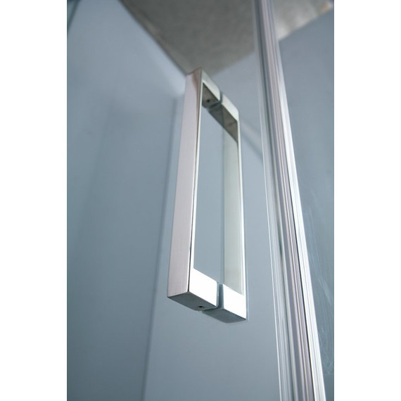 Душевое ограждение Cezares (90-100)х(100-110)см SLIDER-AH-2-90/100-100/110-C-Cr (стекло 8 мм) хром/прозрачное - фото 4