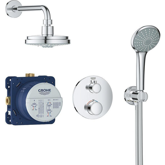 Душевая система для душа с термостатом Grohe Grohtherm 34735000 - фото 2