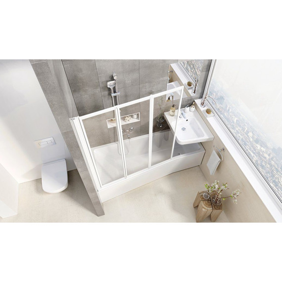 Шторка для ванны Ravak Supernova VS3 100 см 795P0100Z1 белый/прозрачное - фото 2